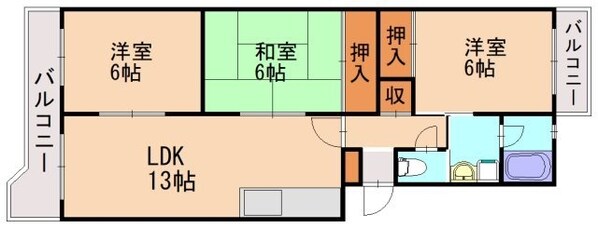 エクセル篠栗の物件間取画像